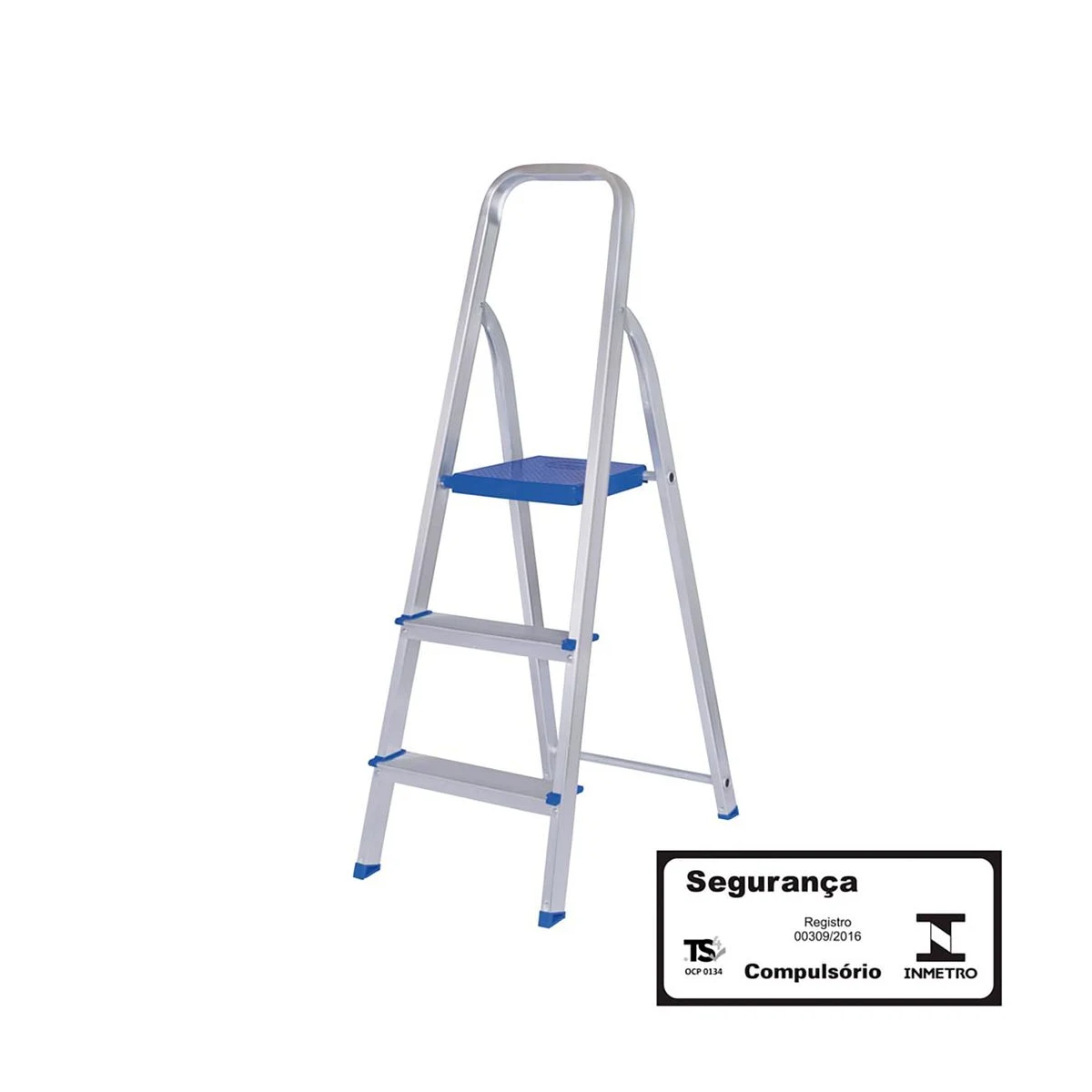 Escada doméstica de 3 degraus